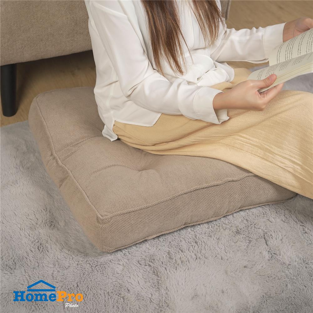 เบาะรองนั่ง HOME LIVING STYLE DORF 22X22 นิ้ว สีน้ำตาล