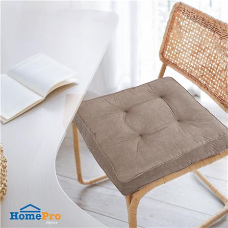 เบาะรองนั่ง HOME LIVING STYLE DORF 22X22 นิ้ว สีน้ำตาล_4
