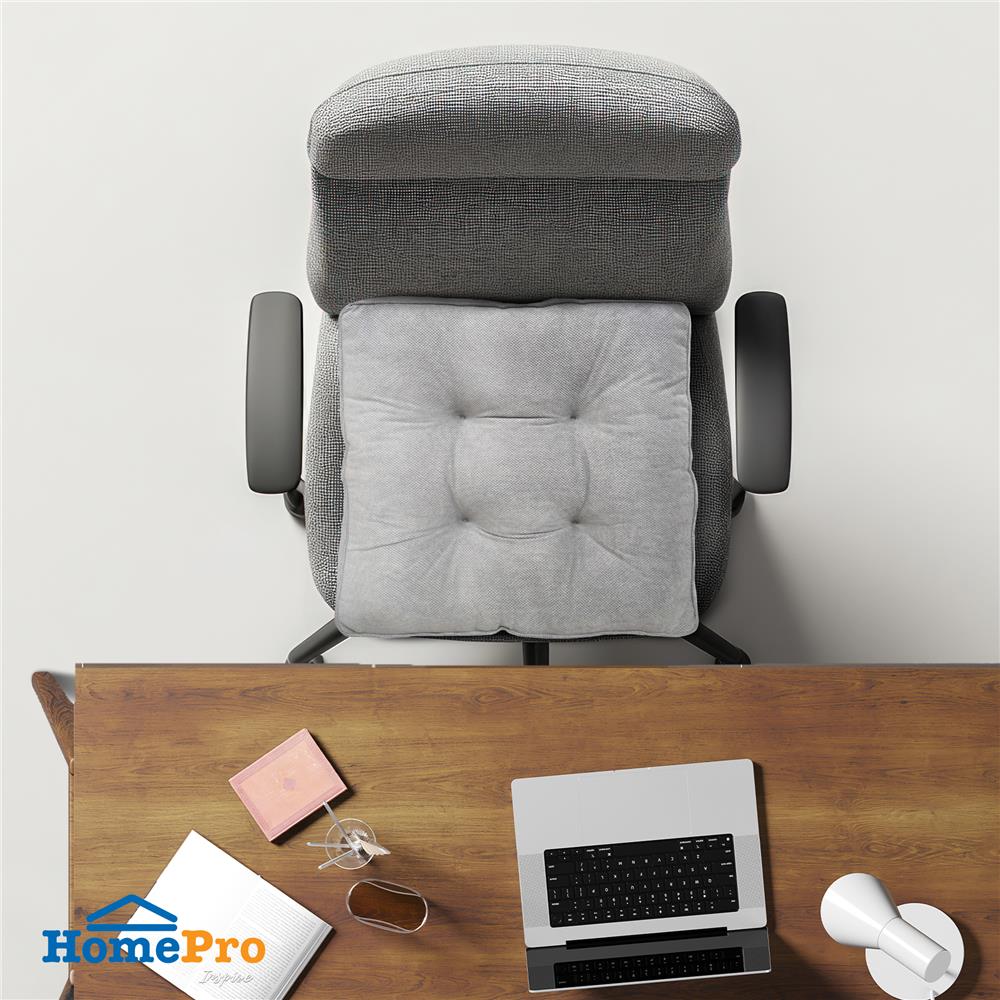 เบาะรองนั่ง HOME LIVING STYLE DORF 22X22 นิ้ว สีเทา