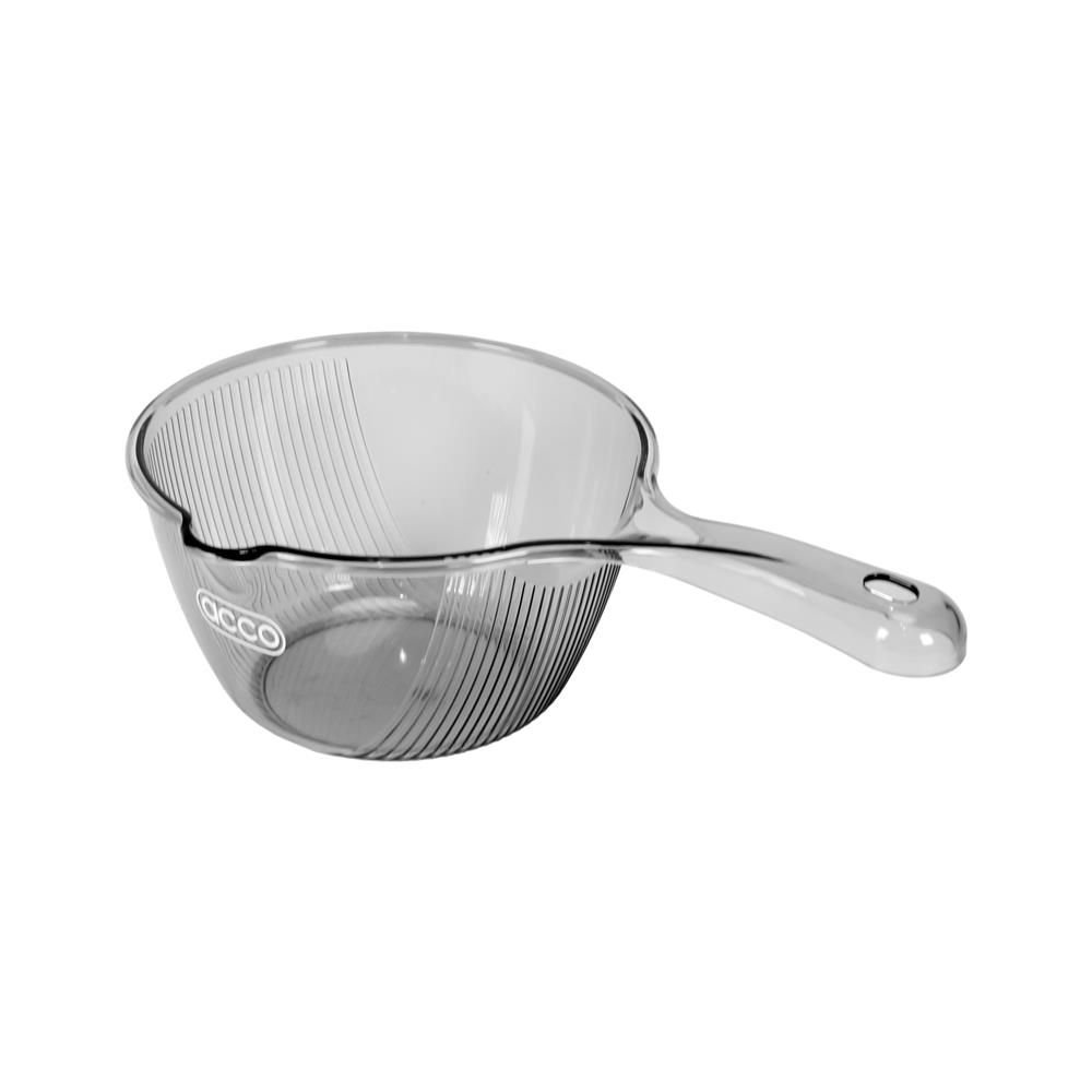 ขันน้ำกลมมีด้าม ACCO KLEAR 29.5 ซม. สีเทาใส