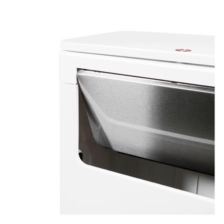 ถังขยะเหลี่ยมฝาสวิง ACCO 25 ลิตร สีขาว_5