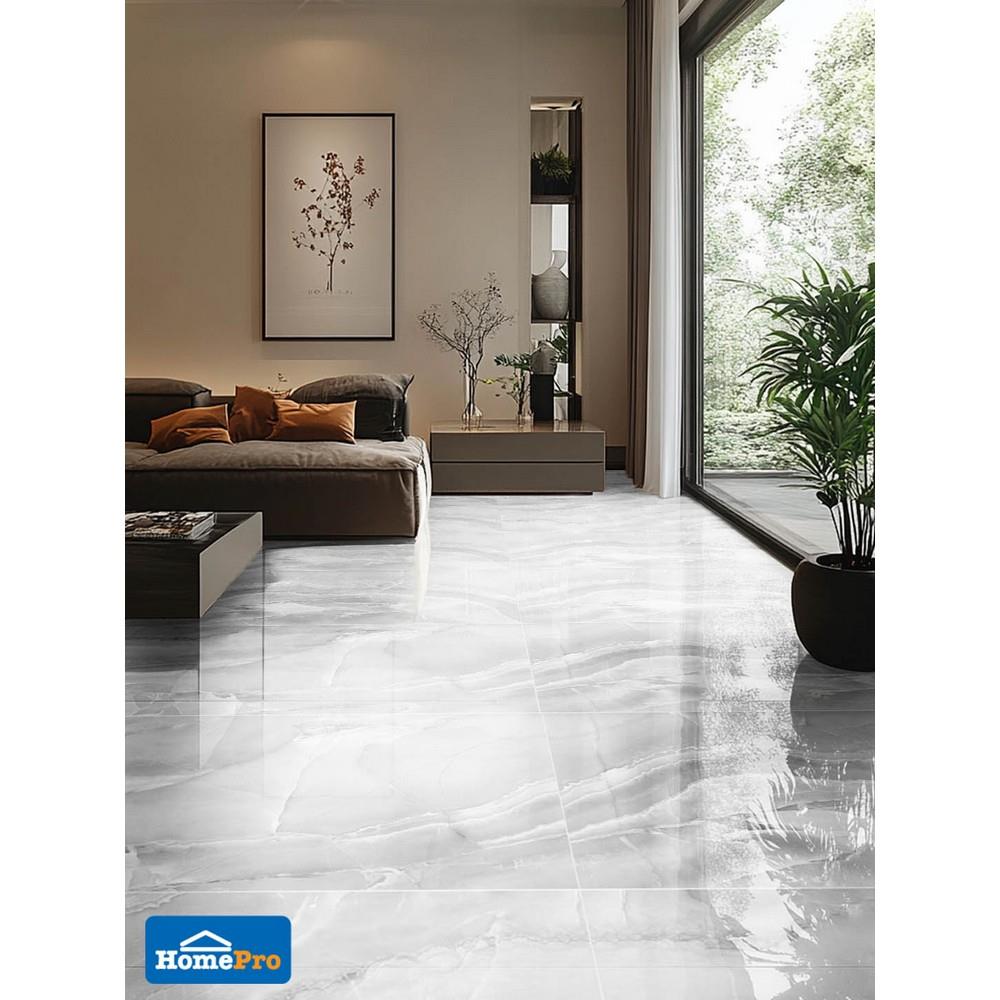 กระเบื้องพื้นพอร์ซเลน 80x160 ซม. DURAGRES เวโรน่า เทา A 2.56 ตร.ม.