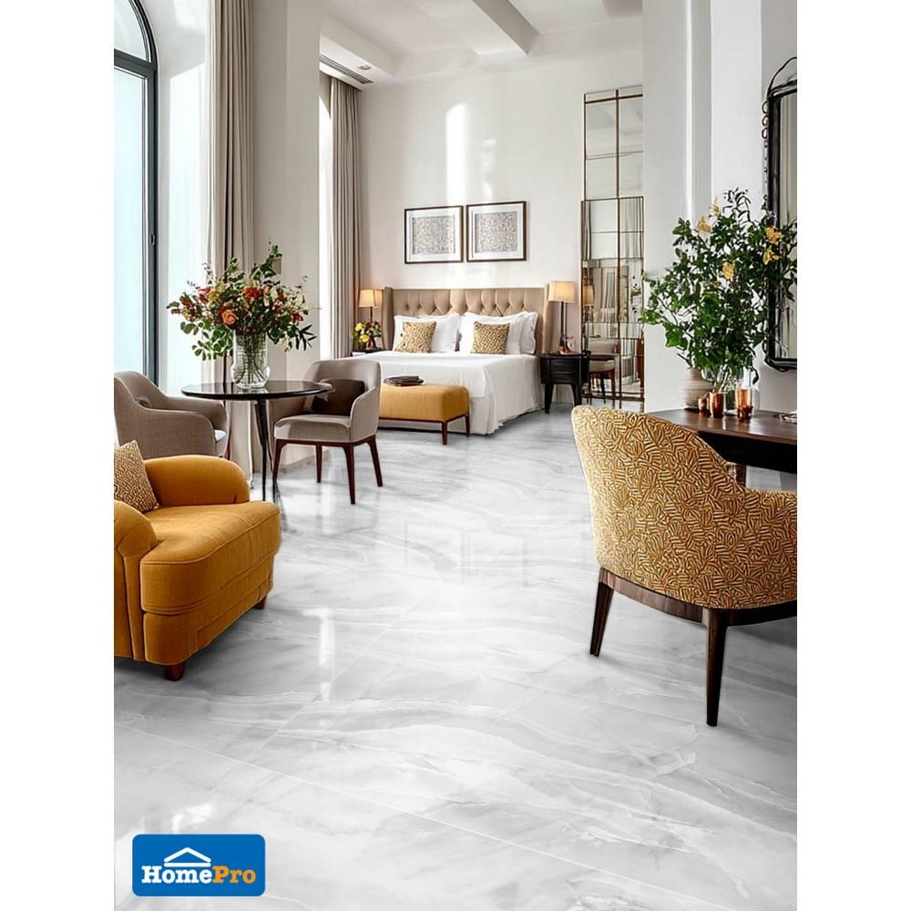 กระเบื้องพื้นพอร์ซเลน 80x160 ซม. DURAGRES เวโรน่า เทา A 2.56 ตร.ม.