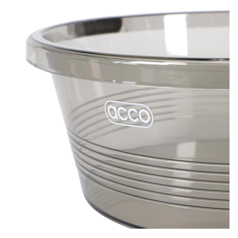 ชุดกะละมังถังน้ำ ACCO KLEAR 11.5 ลิตร สีเทาใส