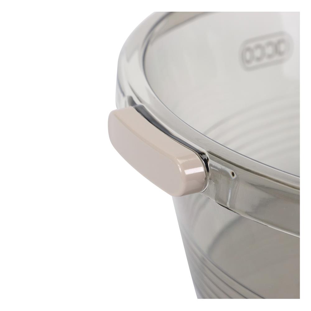 ชุดกะละมังถังน้ำ ACCO KLEAR 11.5 ลิตร สีเทาใส