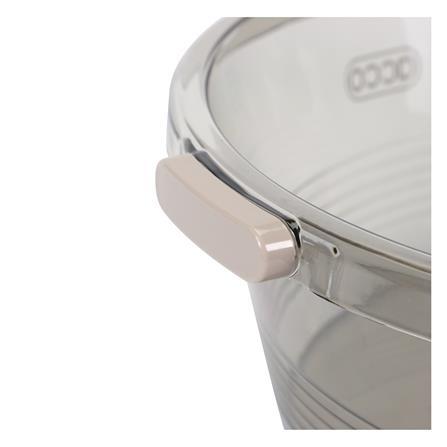 ชุดกะละมังถังน้ำ ACCO KLEAR 11.5 ลิตร สีเทาใส_5