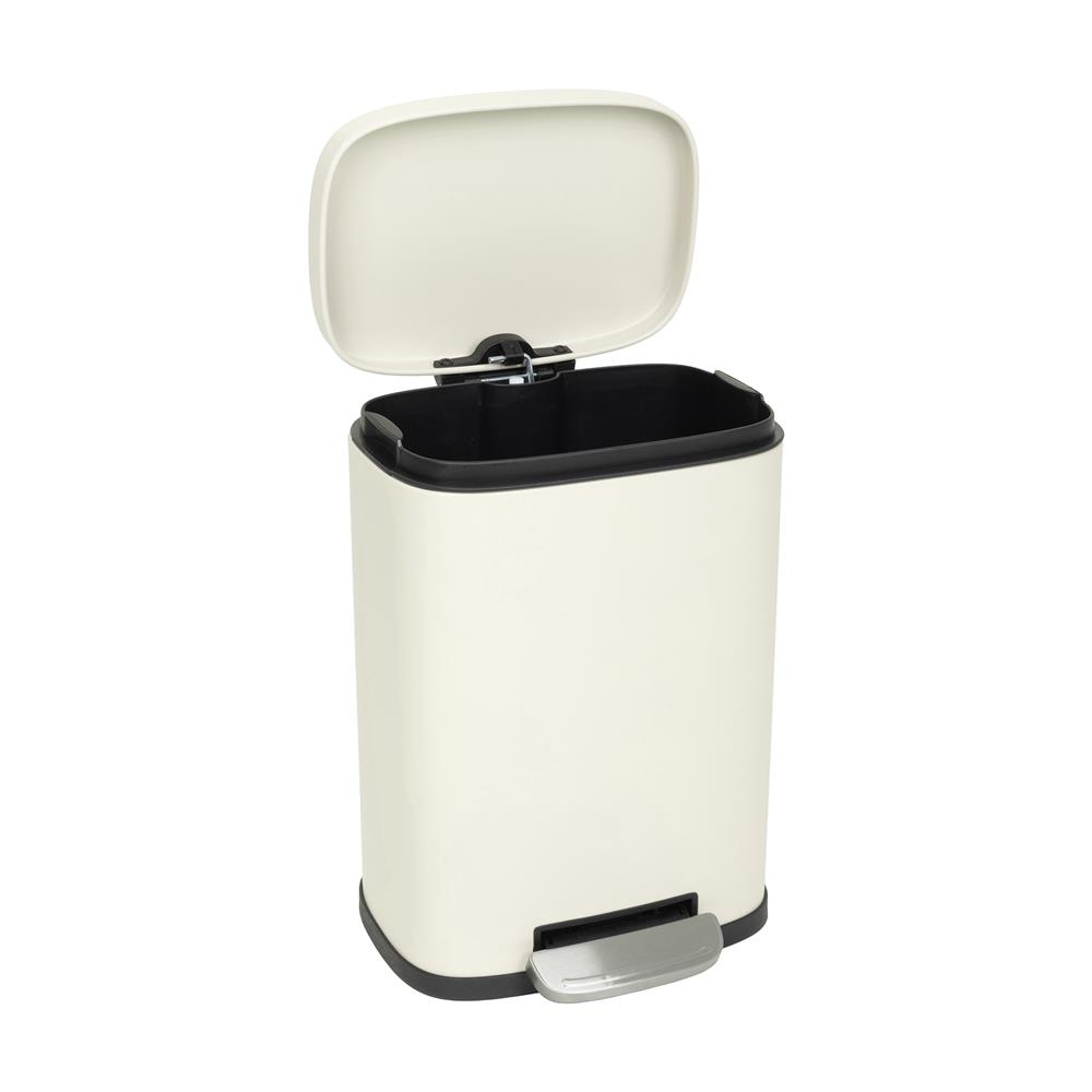 ถังขยะเหยียบเหลี่ยม ACCO TAFIA 5 ลิตร สีครีม