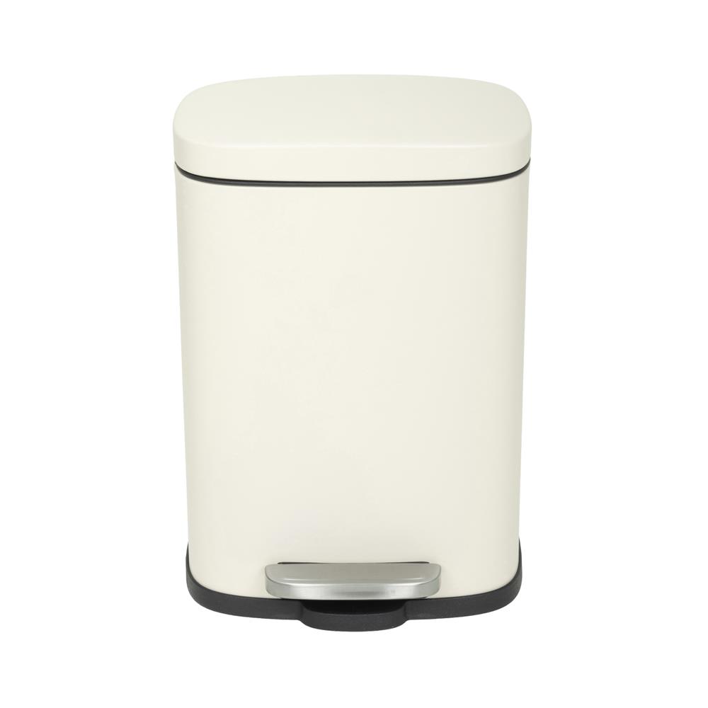 ถังขยะเหยียบเหลี่ยม ACCO TAFIA 12 ลิตร สีครีม
