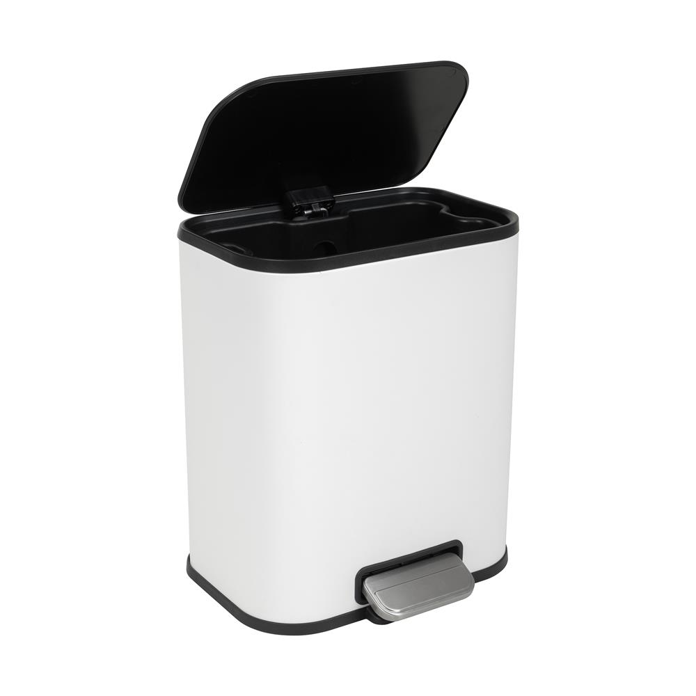 ถังขยะเหยียบเหลี่ยม ACCO SLOW STYLISH 5 ลิตร สีขาว