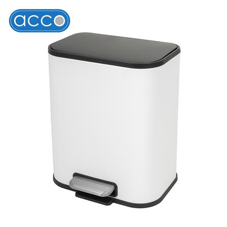 ถังขยะเหยียบเหลี่ยม ACCO SLOW STYLISH 5 ลิตร สีขาว_1