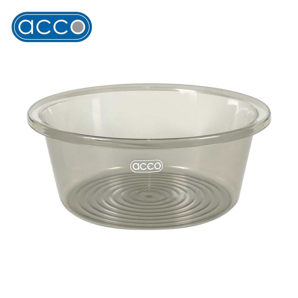กะละมังกลม ACCO KLEAR 31 ซม. สีเทาใส