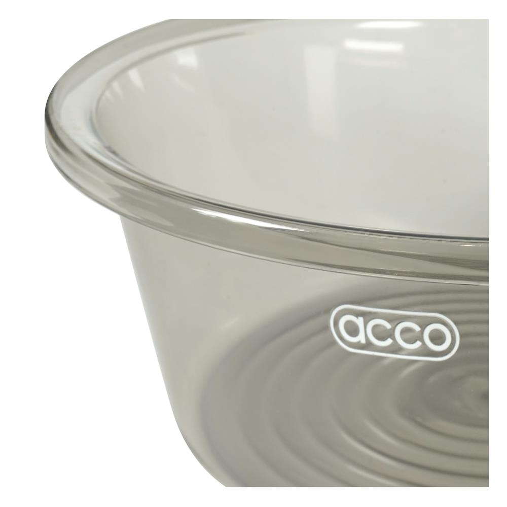 กะละมังกลม ACCO KLEAR 31 ซม. สีเทาใส