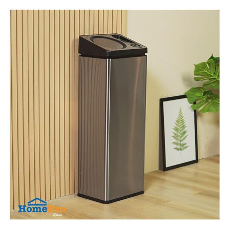ถังขยะเหลี่ยมพร้อมที่เขี่ยบุหรี่ ACCO 30 ลิตร สีเทา_7