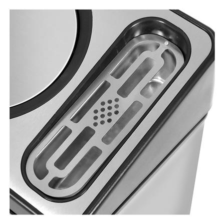 ถังขยะเหลี่ยมพร้อมที่เขี่ยบุหรี่ ACCO 30 ลิตร สีเทา_6