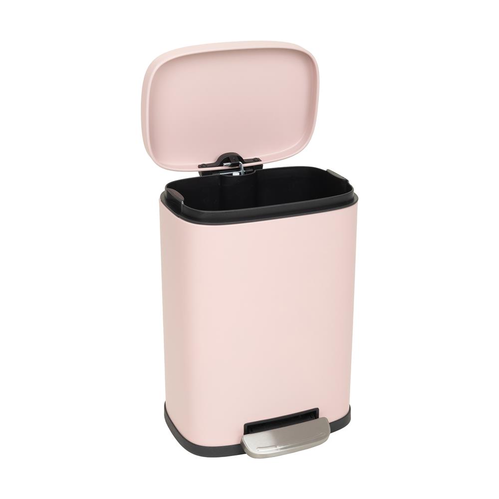 ถังขยะเหยียบเหลี่ยม ACCO TAFIA 12 ลิตร สีชมพู