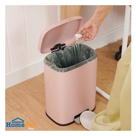 ถังขยะเหยียบเหลี่ยม ACCO TAFIA 12 ลิตร สีชมพู_5