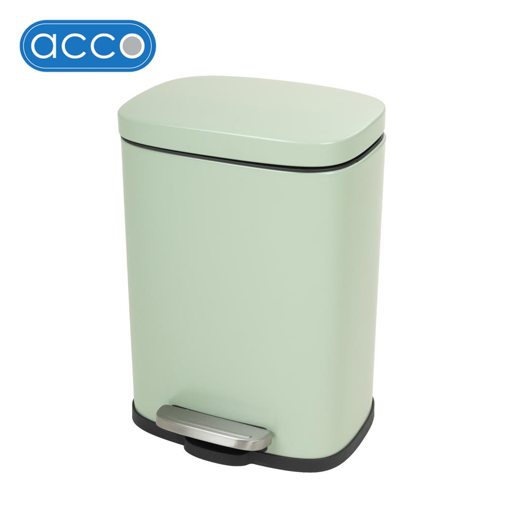 ถังขยะเหยียบเหลี่ยม ACCO TAFIA 12 ลิตร สีเขียว