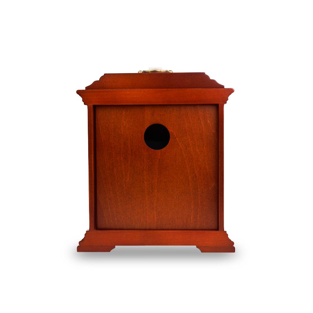 นาฬิกาตั้งโต๊ะ RHYTHM CRG114NR06 6.1X7.7 นิ้ว สีน้ำตาล