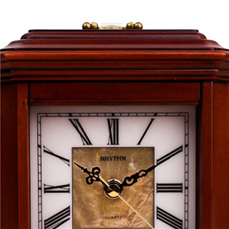 นาฬิกาตั้งโต๊ะ RHYTHM CRG114NR06 6.1X7.7 นิ้ว สีน้ำตาล_3