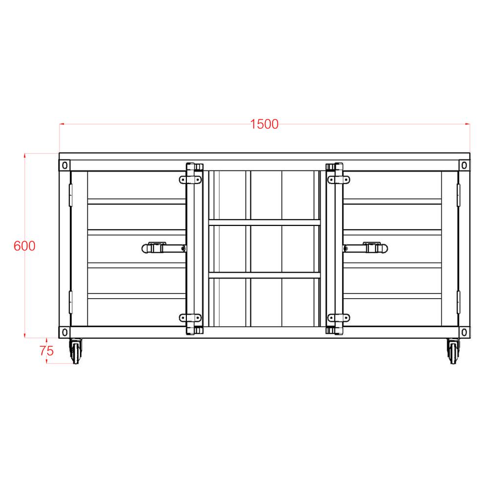 ตู้เอกสารเหล็กเตี้ย SURE CG-154 150 ซม. สีขาว