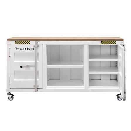 ตู้เอกสารเหล็กเตี้ย SURE CG-154 150 ซม. สีขาว_2