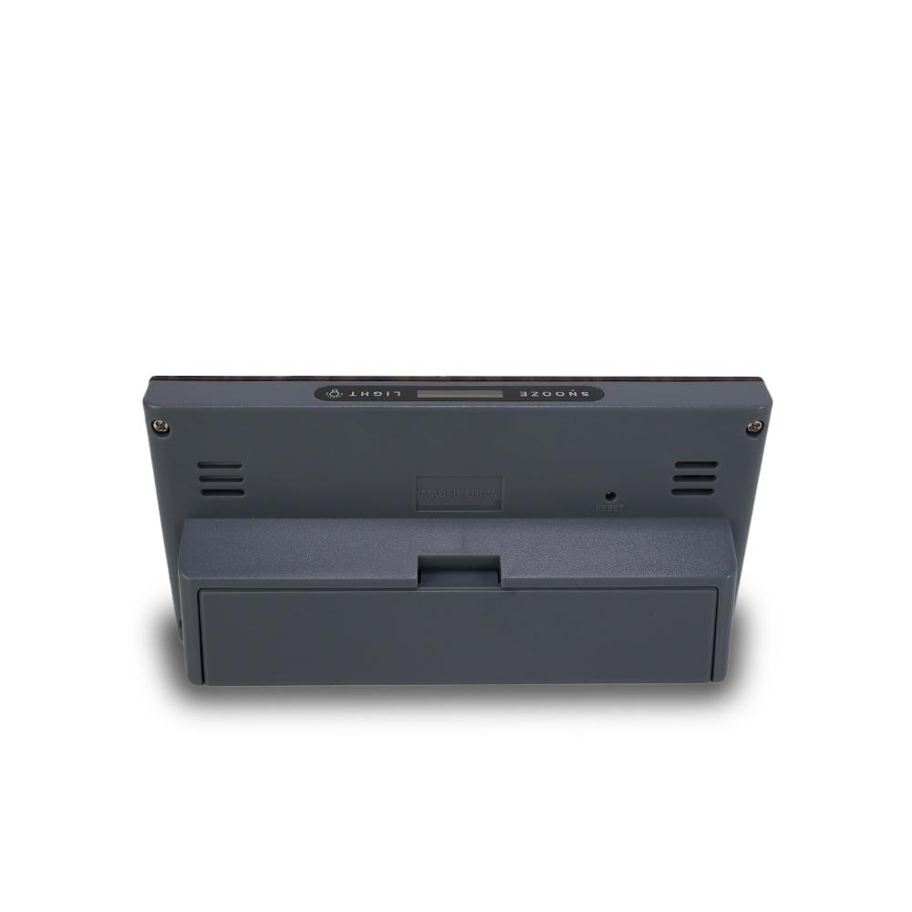 นาฬิกาปลุกดิจิทัล RHYTHM LCT108NR06 5.1X2.5 นิ้ว สีน้ำตาล