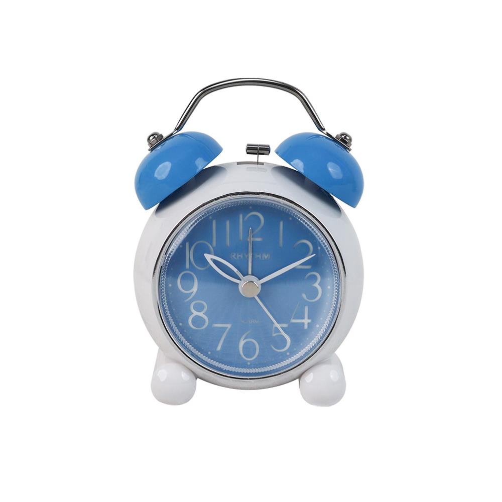 นาฬิกาปลุก RHYTHM CRA860NR04 4.5 นิ้ว สีฟ้า