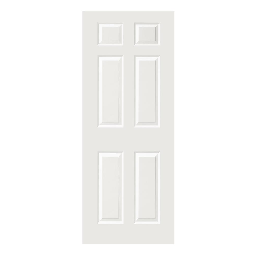 ประตูภายใน HDF ไม่เจาะลูกบิด AZLE ROMA 601 80X200 ซม. สีรองพื้น