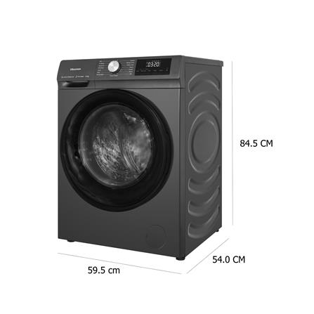 เครื่องซักผ้าฝาหน้า HISENSE WF105N1 10.5 กก. 1400 RPM อินเวอร์เตอร์ สีเทา_12