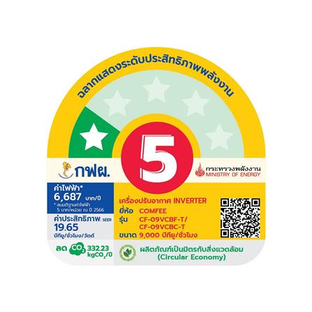 แอร์ผนัง COMFEE CF-09VCBF-T 9000 บีทียู อินเวอร์เตอร์_3