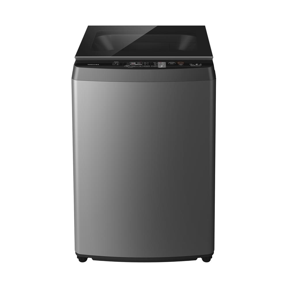 เครื่องซักผ้าฝาบน TOSHIBA AW-DUHN1900QT(SG) 18 กก. 630 RPM อินเวอร์เตอร์ สีเทา