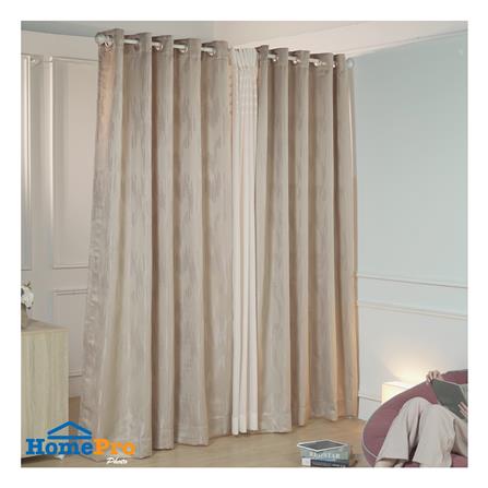 ผ้าม่าน EYELET HOME LIVING STYLE PIERRE UV 175X220 ซม. สีครีม_3