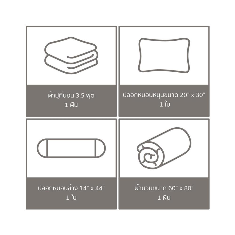 ชุดผ้าปูที่นอน 3.5 ฟุต (ชุด 4 ชิ้น) FACINO PRINT FA088