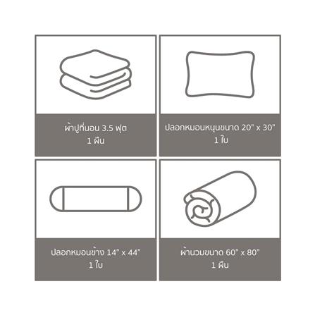 ชุดผ้าปูที่นอน 3.5 ฟุต (ชุด 4 ชิ้น) FACINO PRINT FA088_5