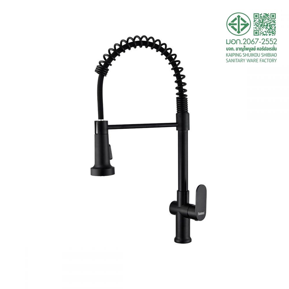 ก๊อกซิงค์เดี่ยวเคาน์เตอร์ RASLAND RA BLACK-PREME