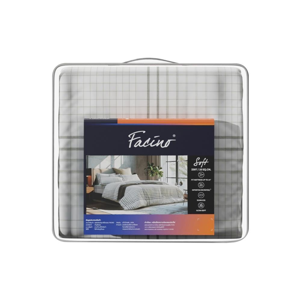 ชุดผ้าปูที่นอน 3.5 ฟุต (ชุด 4 ชิ้น) FACINO PRINT FA087