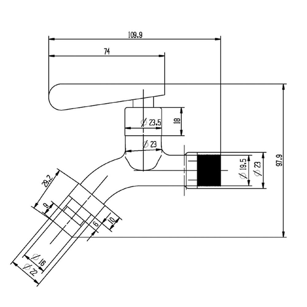 ก๊อกล้างพื้น NOVABATH NVB-KP669S
