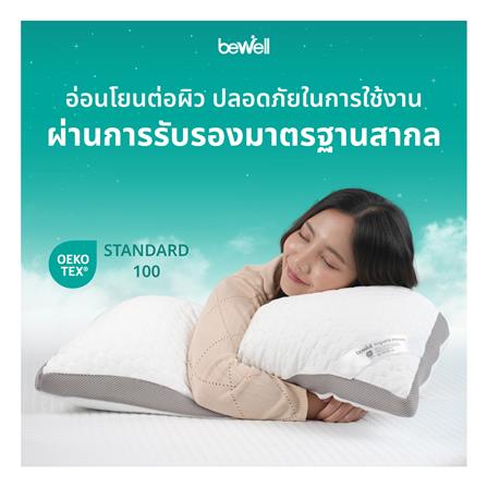 หมอนสุขภาพ เมมโมรี่โฟม BEWELL ERGOFILL 50x70x20 ซม. สีขาว_8