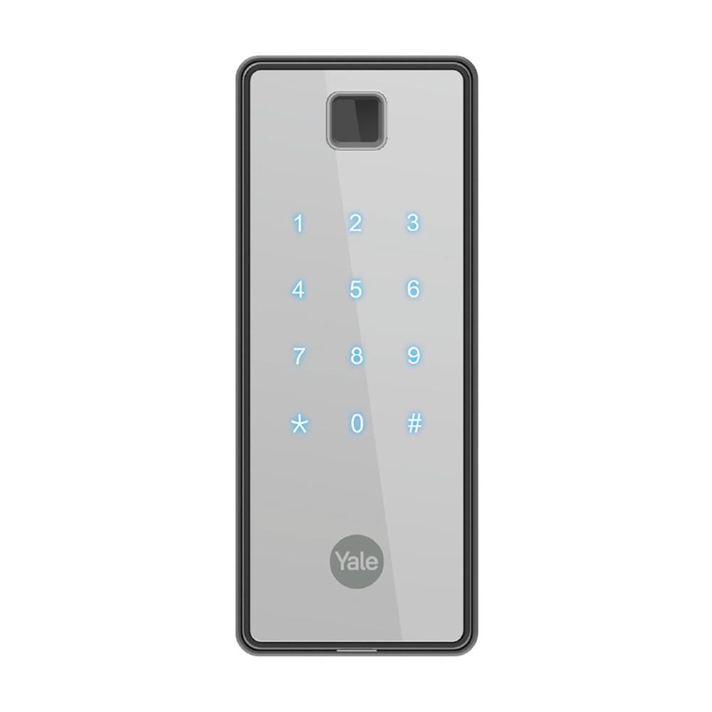 กลอนประตูดิจิตอล YALE REFLECTA BIO V (แนวตั้ง) สีเงิน