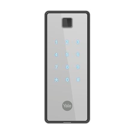 กลอนประตูดิจิตอล YALE REFLECTA BIO V (แนวตั้ง) สีเงิน_0
