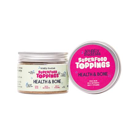 ผงโรยอาหารสัตว์เลี้ยง WIGGLY BUDDIES TOPPING HEALTH AND BONE 60 ก._0