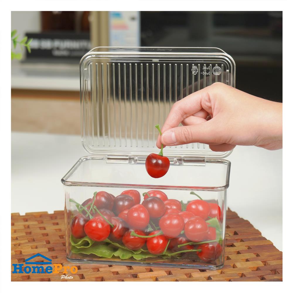 กล่องจัดเก็บในตู้เย็นมีฝา KECH CHILLY SIZE S 13.5X18X9.5 ซม.