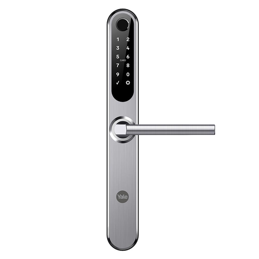 กลอนประตูดิจิตอล YALE YSD100 บานเลื่อน สีเงิน