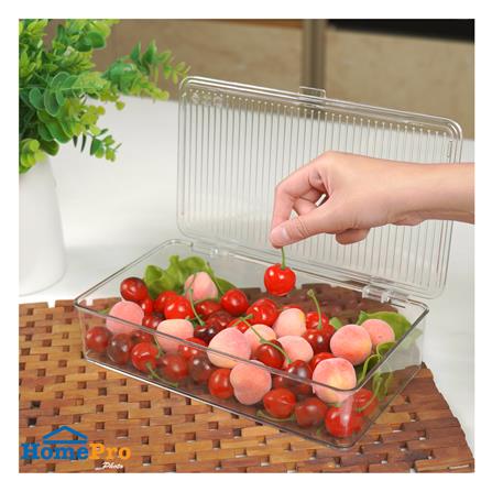 กล่องจัดเก็บในตู้เย็นมีฝา KECH CHILLY SIZE M 16.5X27.5X6 ซม._4