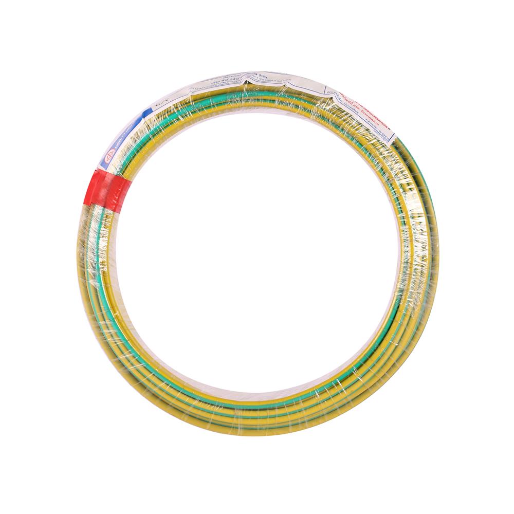 สายไฟ THW IEC01 BCC 1X4 ตร.มม. 50 ม. สีเขียว/เหลือง
