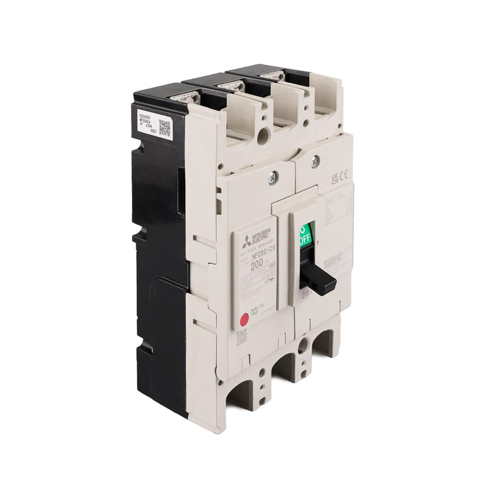 เซอร์กิตเบรกเกอร์ 3 โพล 3 เฟส MITSUBISHI NF250CV 200 แอมป์ 18 KA 380V
