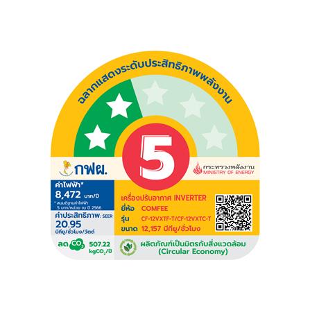 แอร์ผนัง COMFEE CF-12VXTF-T 12157 บีทียู อินเวอร์เตอร์_4