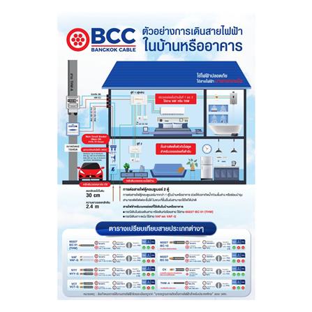 สายไฟ THW IEC01 BCC 1X2.5 ตร.มม. 50 ม. สีฟ้า_2