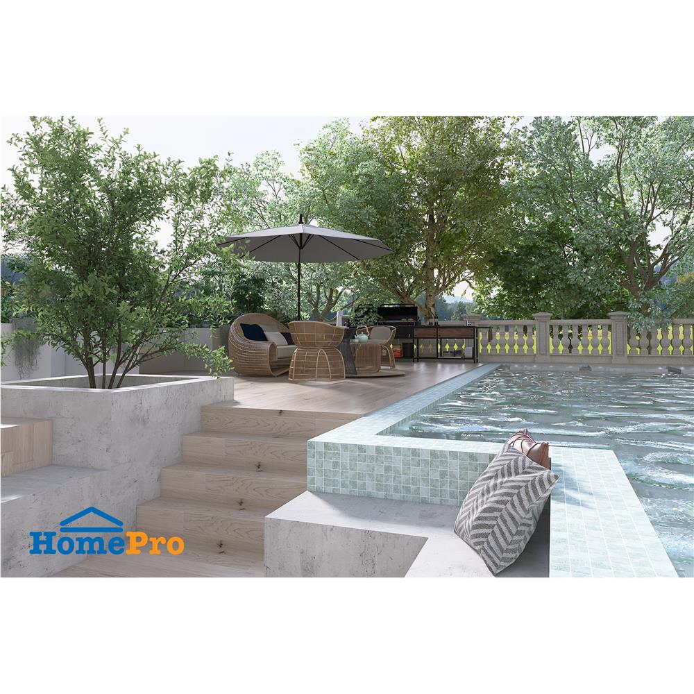 โมเสคพอร์ซเลน 30x30 ซม. TARA OCEAN MIST GREY