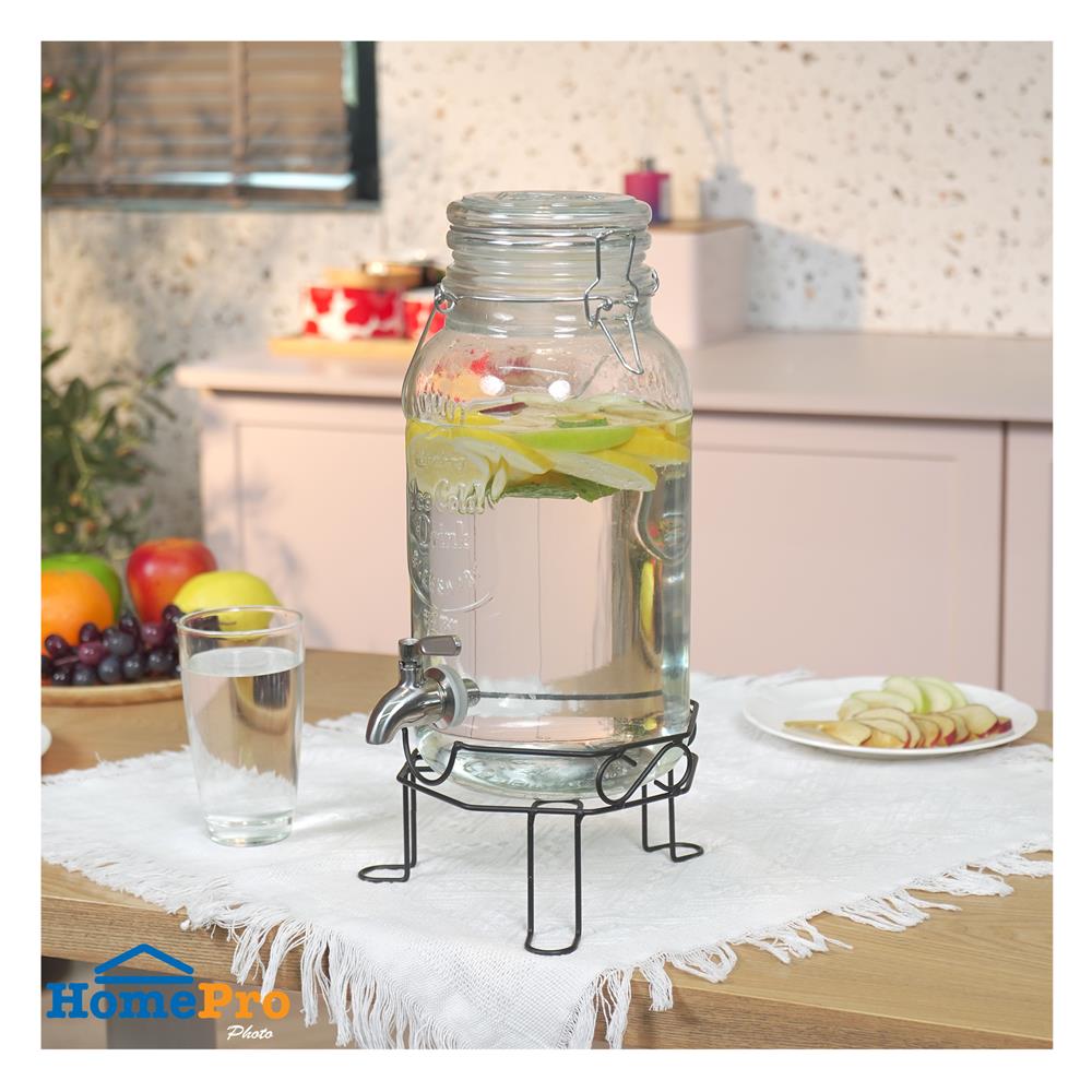 ขวดโหลแก้วมีก๊อกฝาสปริง KECH 3.8 ลิตร